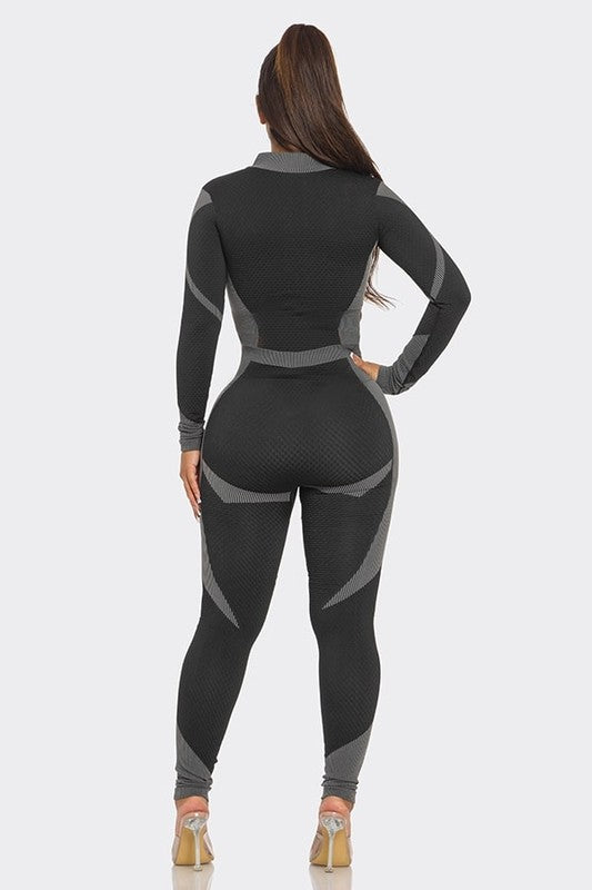 Jayla Quarterzip Jumpsuit