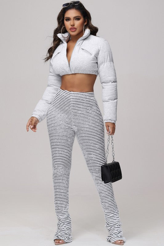 Tayla Cropped Puffer