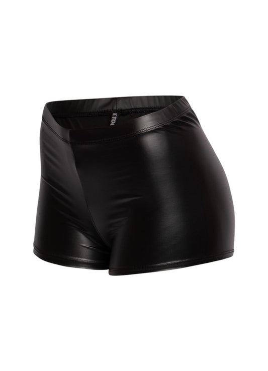 Kate's Blk Leather Shorts