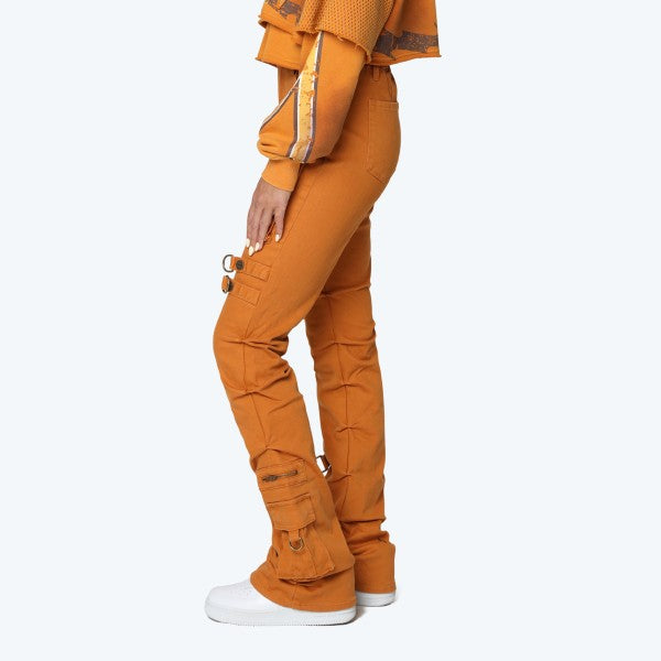 Golden Oak Stacked Pants