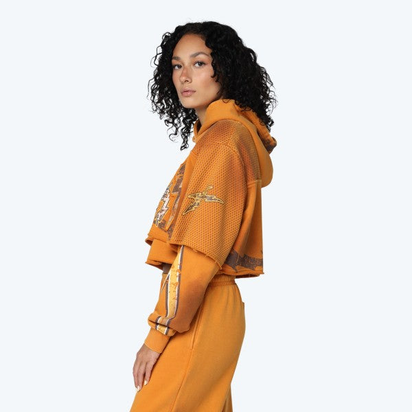 Golden Oak Cropped Hoodie