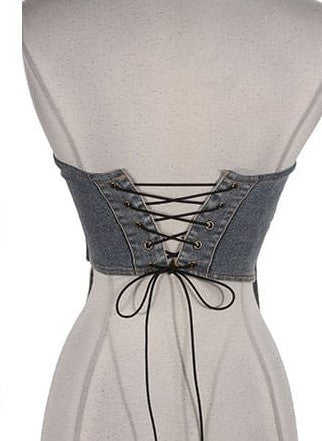 Sherry Denim Tube Top