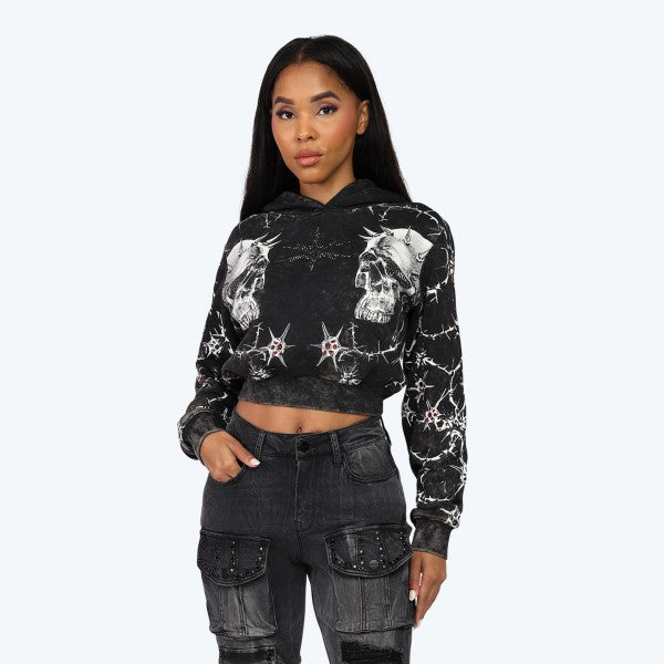 DESTIN CROPPED HOODIE