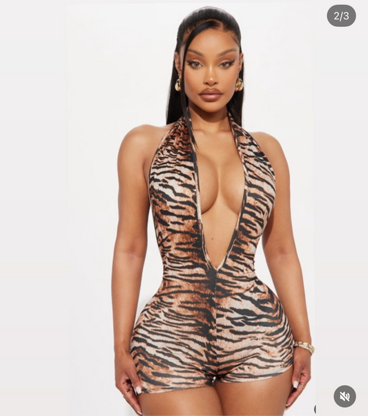 Dani Leopard Romper
