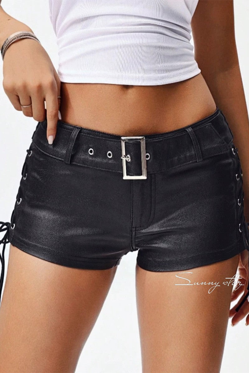 Motorsport Belt Micro Shorts
