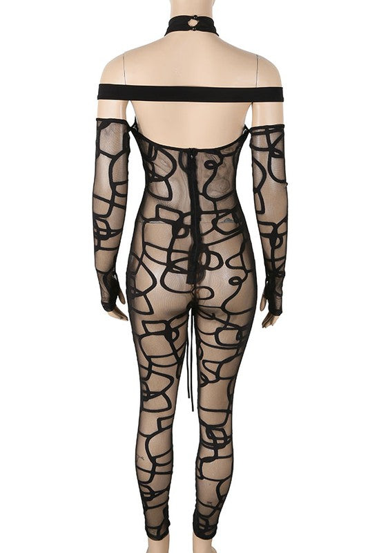 ShowStopper Mesh Jumpsuit