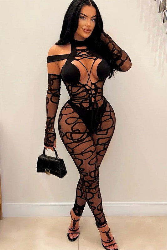 ShowStopper Mesh Jumpsuit