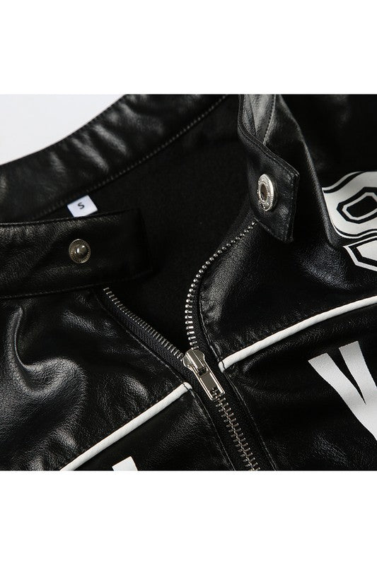 New York PU Half Jacket