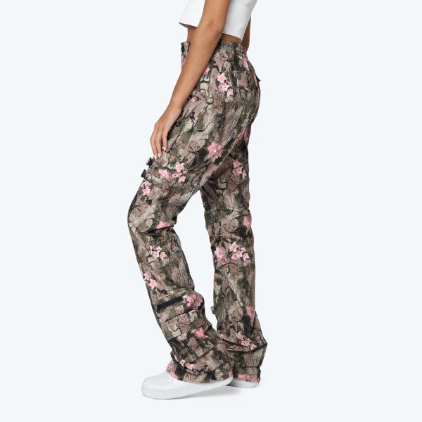 Pink Flower Camo Pants
