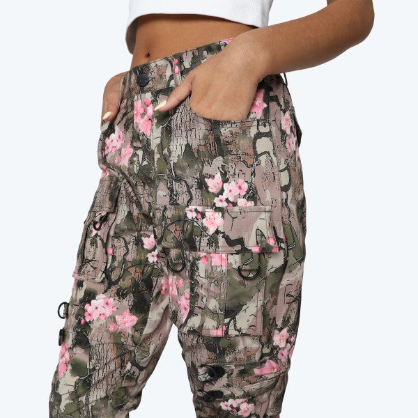 Pink Flower Camo Pants