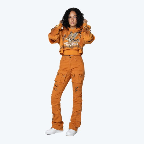 Golden Oak Stacked Pants