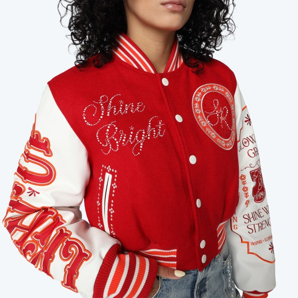 Rose Varsity Jacket