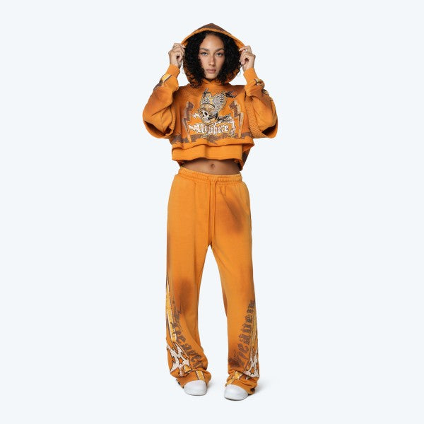 Golden Oak Cropped Hoodie