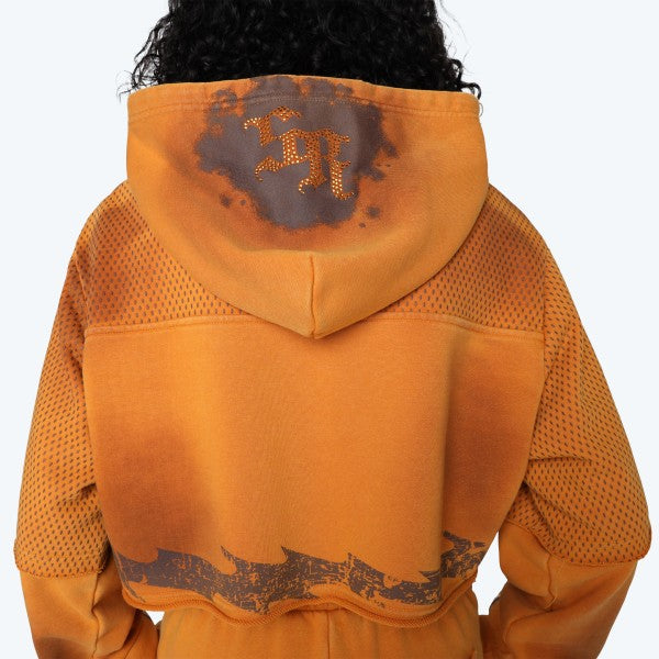 Golden Oak Cropped Hoodie