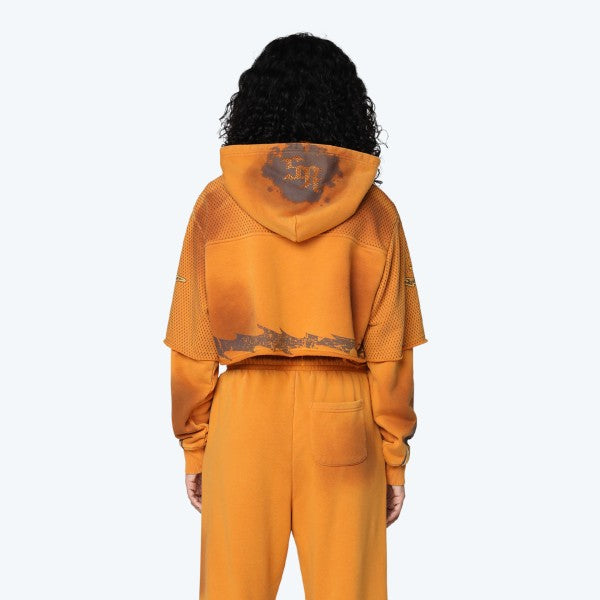 Golden Oak Cropped Hoodie