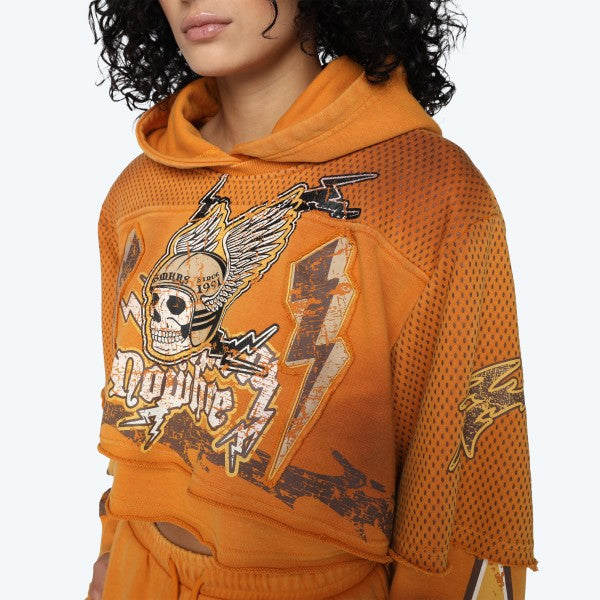 Golden Oak Cropped Hoodie