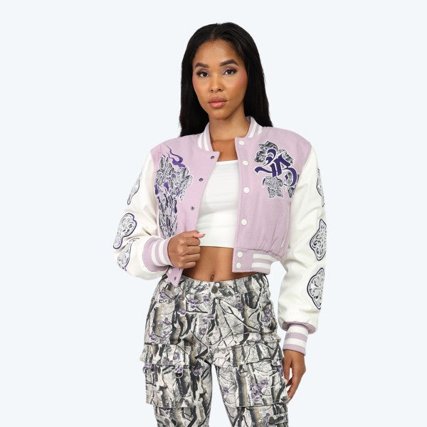 Royalty Tapestry Varsity Jacket
