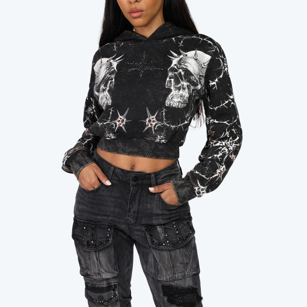 DESTIN CROPPED HOODIE