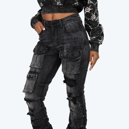 Wednesday Distressed Jeans