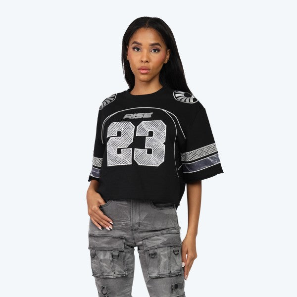 Rhinestone Oversized Jersey