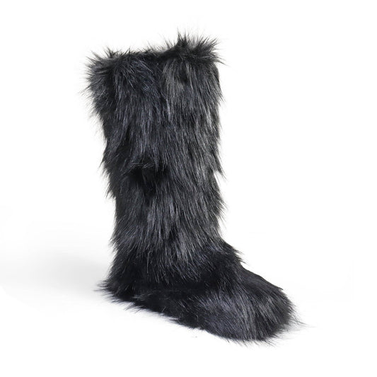 FURRY SNOW BOOT BLACK