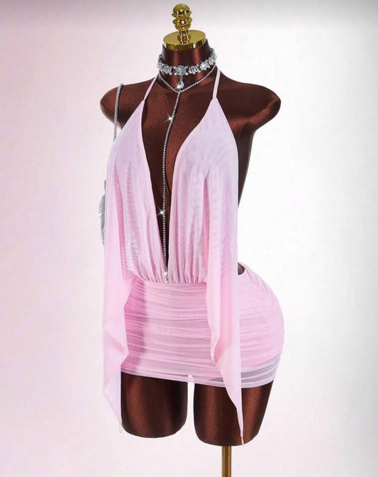 Move Sum Romper Plunge Dress