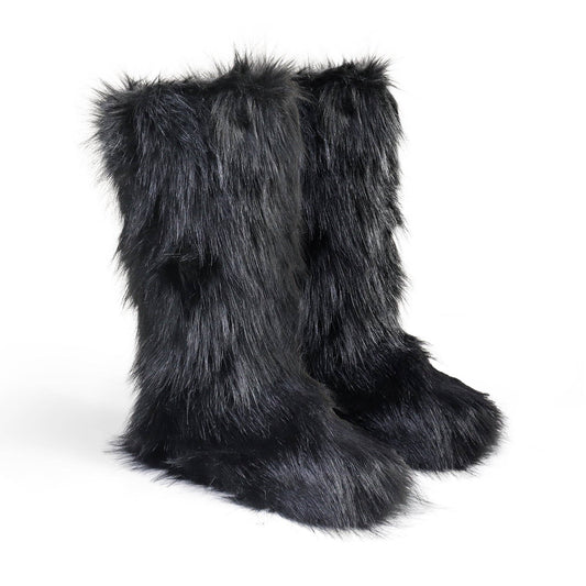 FURRY SNOW BOOT BLACK