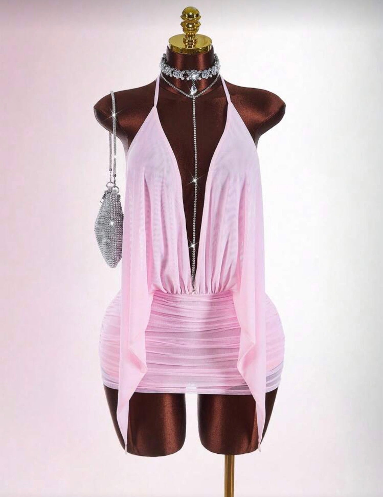 Move Sum Romper Plunge Dress