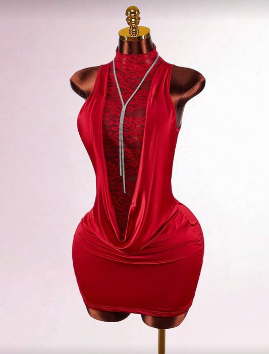 Get it girl mini lace Dress