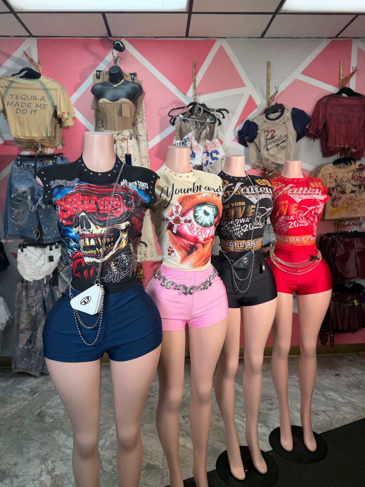 Studded Graphic Tee