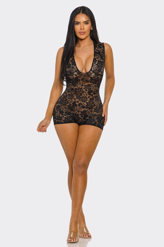 LACE ROMPER PLUS