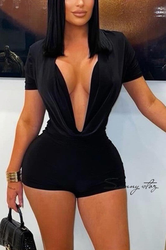 Cow Neck Romper