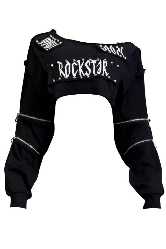 Rockstar Crop Sweater