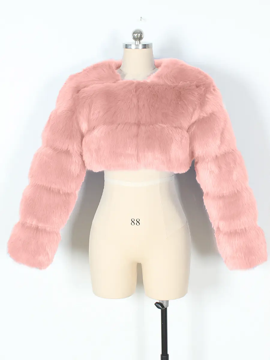 Sasha Pink Fur Jacket