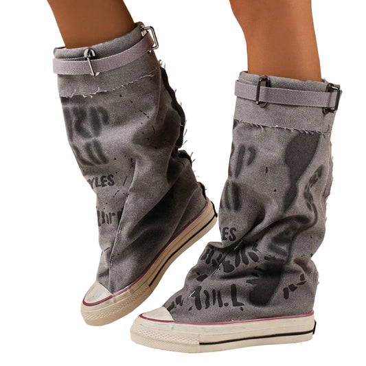 Graphic Style GRAY Boot