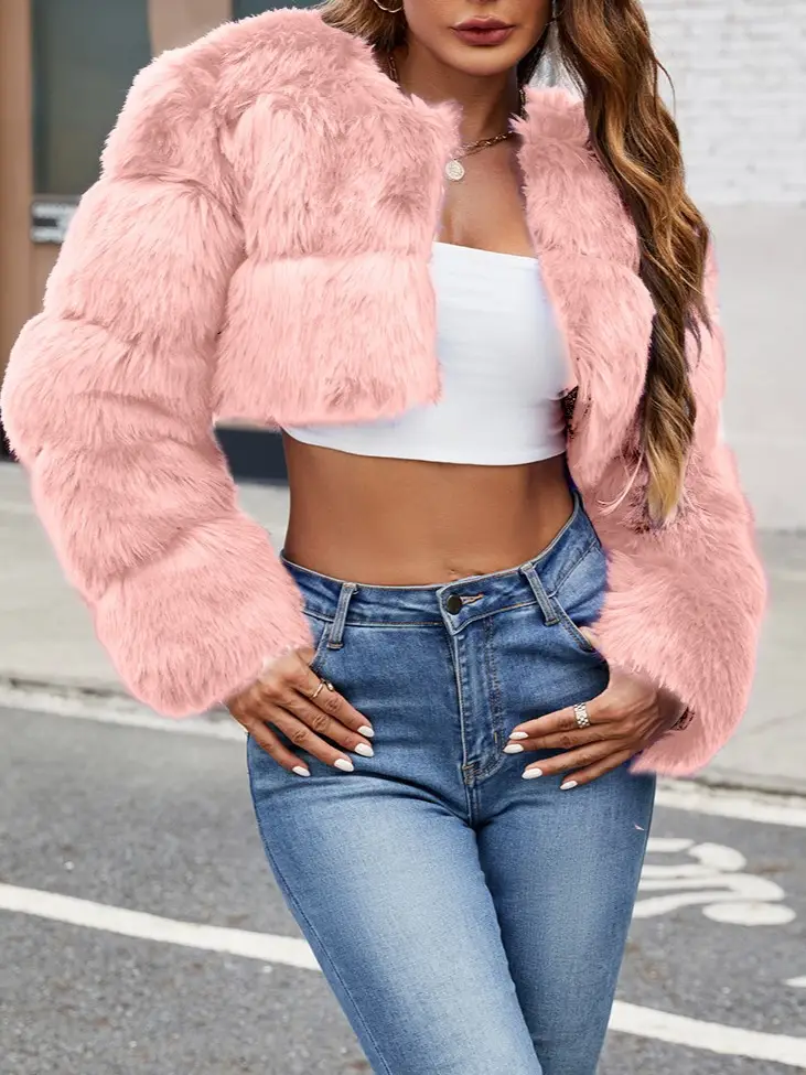 Sasha Pink Fur Jacket
