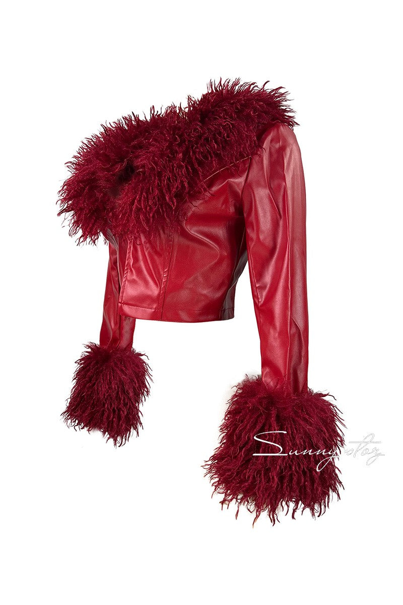 TopNotch Fur Biker Jacket