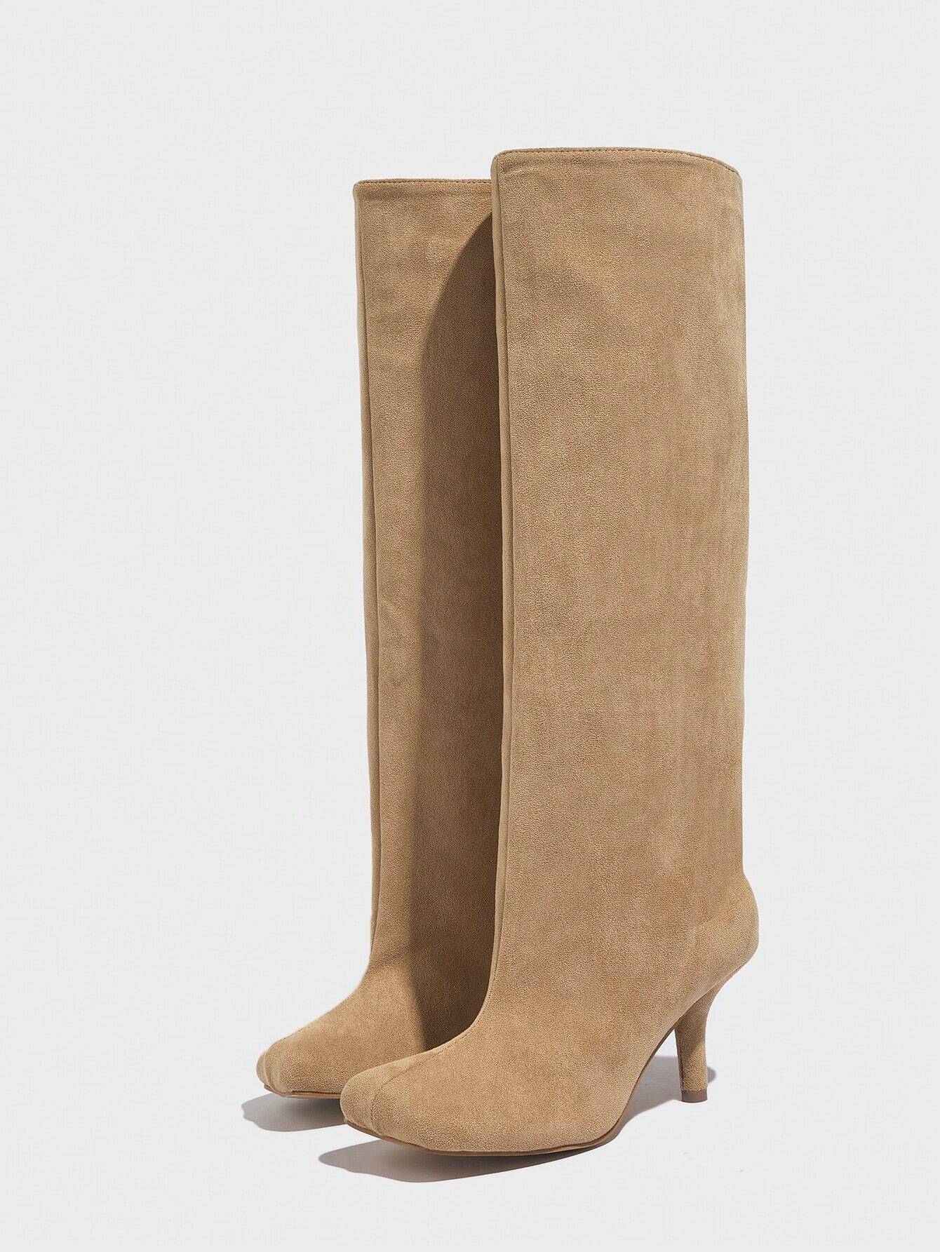 Apricot Square Toe Boot Closed Toe