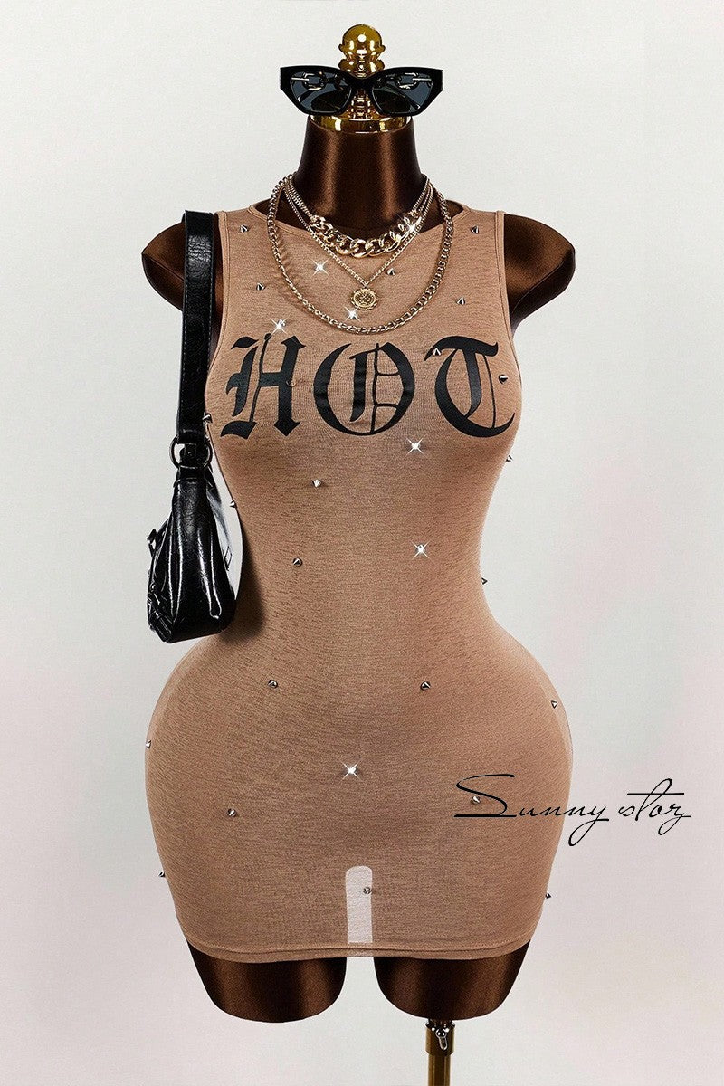 KOD Studded Mini Dress