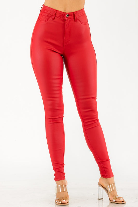 PU FITRIGHT JEANS RED