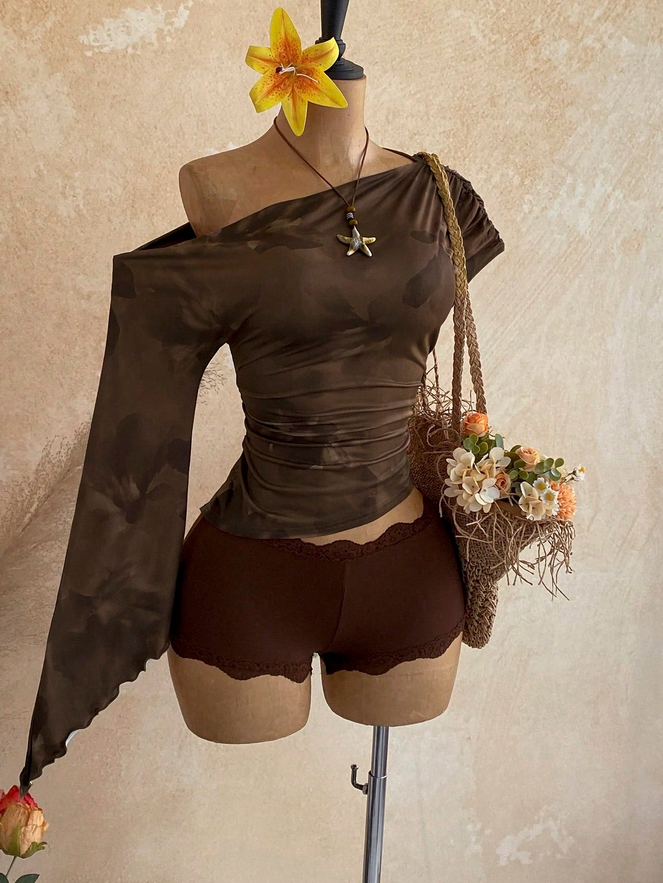 Brownish Short Set