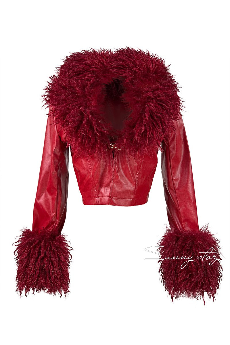 TopNotch Fur Biker Jacket